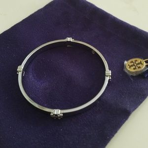 NWOT Tory Burch Silver Bangle